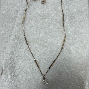 Elegant Gold Necklace with Palm Tree Pendant